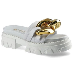 Šľapky Carinii - B7223_-I81-000-000-E49 Biały