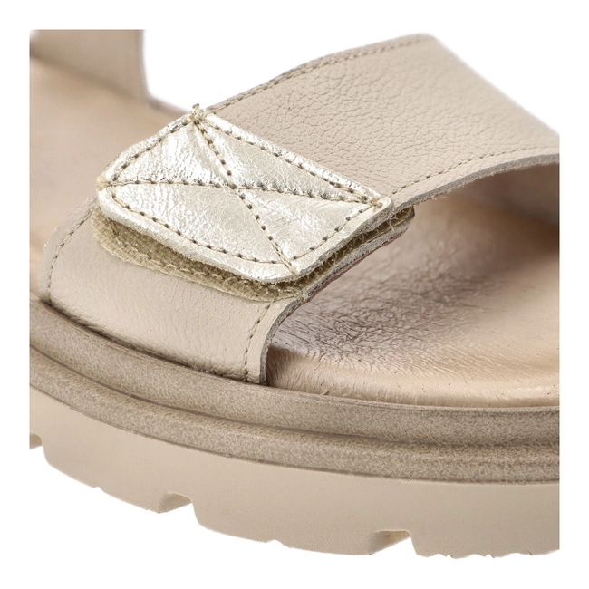 Sandále ARMODO - 40443 V.Taupe+Kryształ Złoto