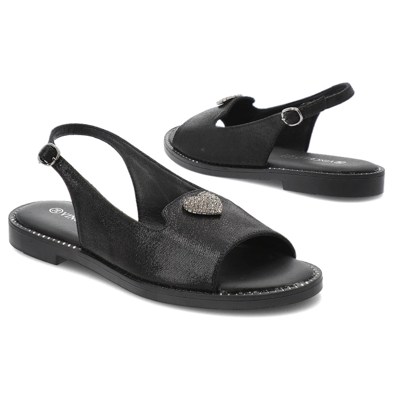 Sandále VINCEZA - 17384 BK Czarny