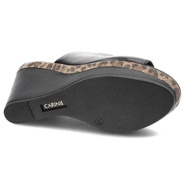 Šľapky Carinii - B8648_-E50-M60-000-D72 Czarny/Pantera