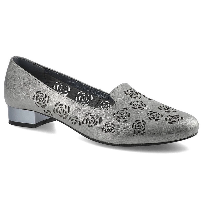 Baleríny Exquisite - 1032 Grid Szary