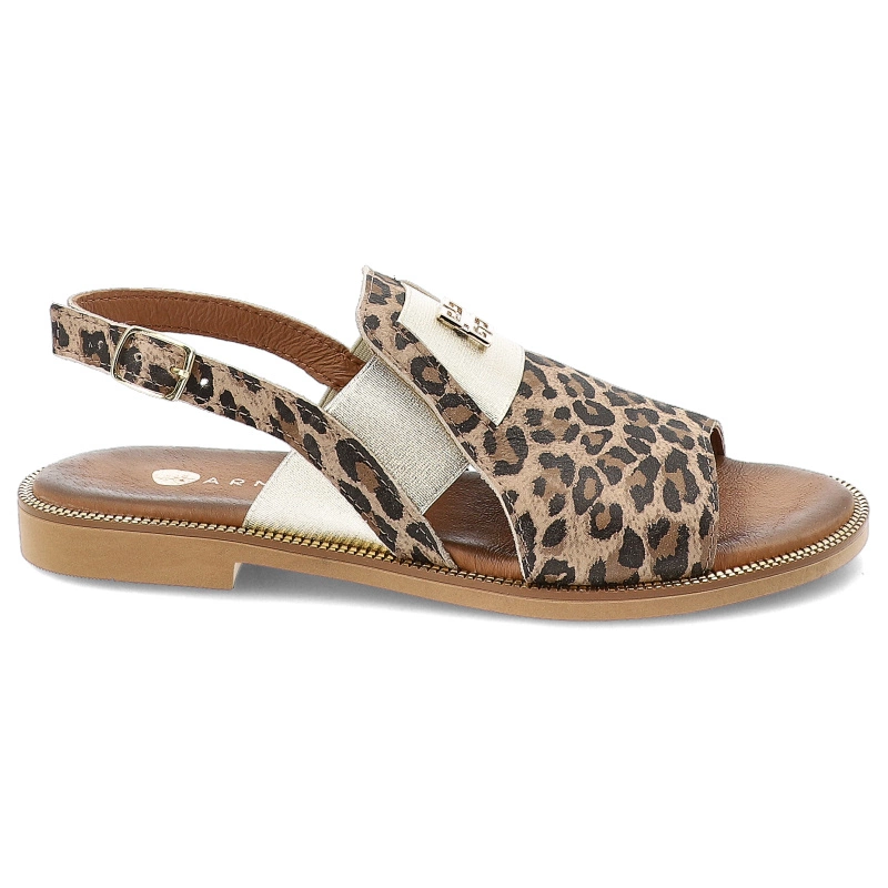 Sandále ARMODO - 40385 Lampart Beż+Zł