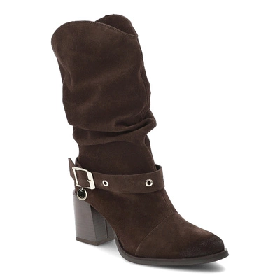 Kovbojky KARINO - 5875/015-L Mocca/Welur