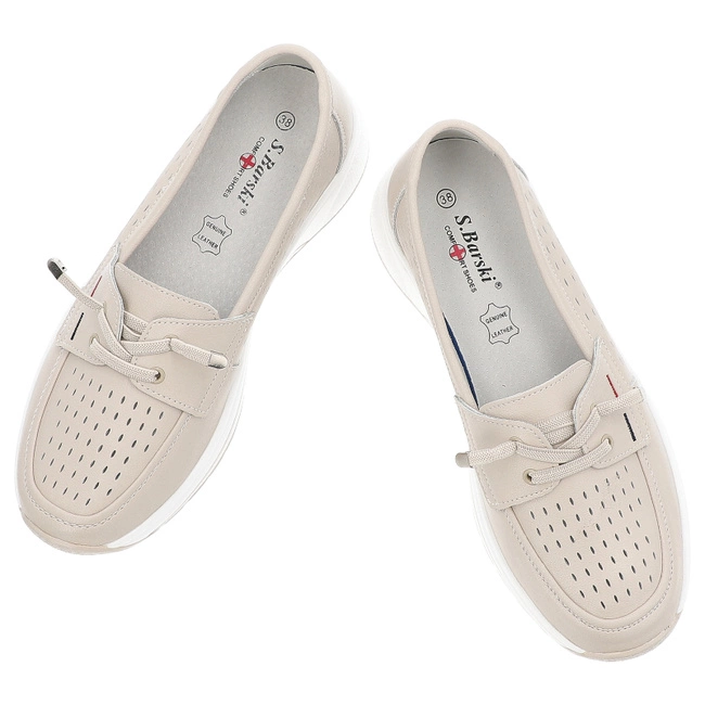 Baleríny S.BARSKI - LR51-871 Beige