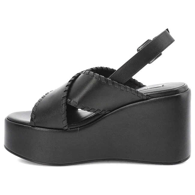 Sandále KARL LAGERFELD - KL33372 000 Black Lthr