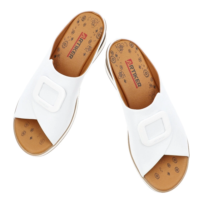 Klapki ARTIKER - 56C2144 Biały