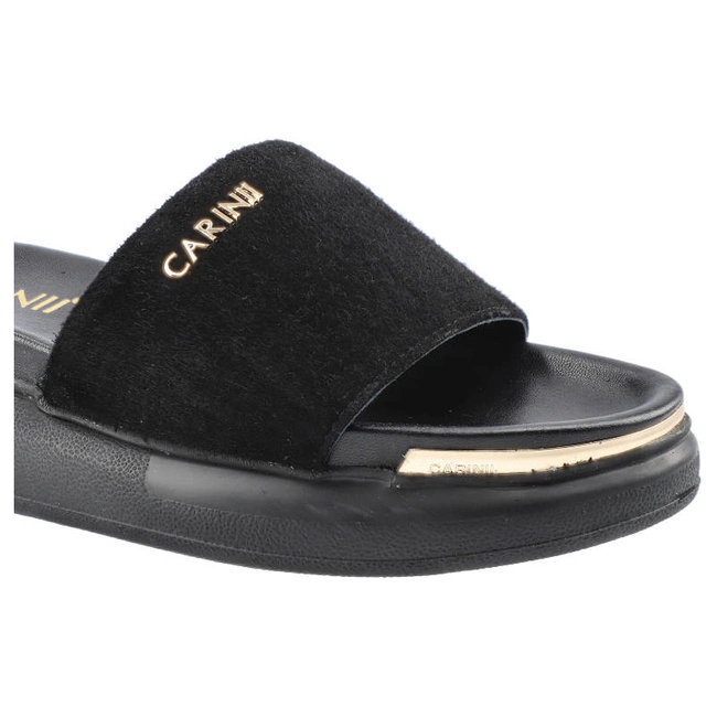 Šľapky Carinii - B7235_-063-000-000-E48 Czarny