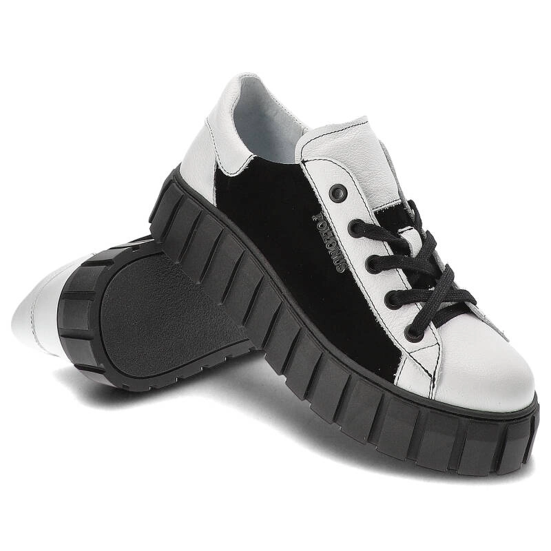 Tenisky Pollonus - 5-1578-002 Biały Verona+Czarny