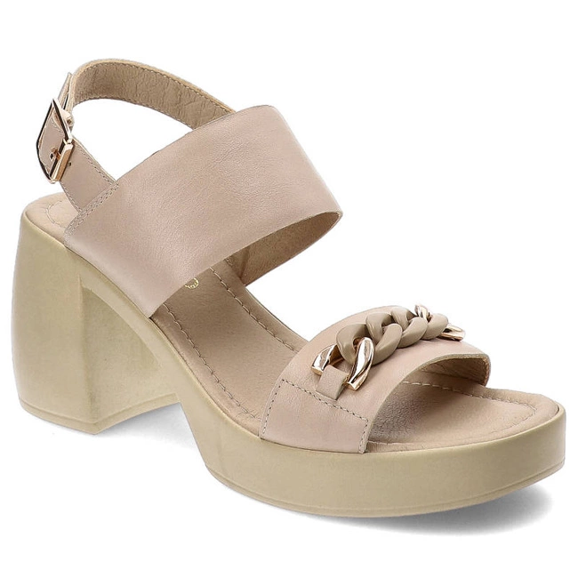 Sandále Chebello - 4082_-308-000-PSK-S279 Beżowy