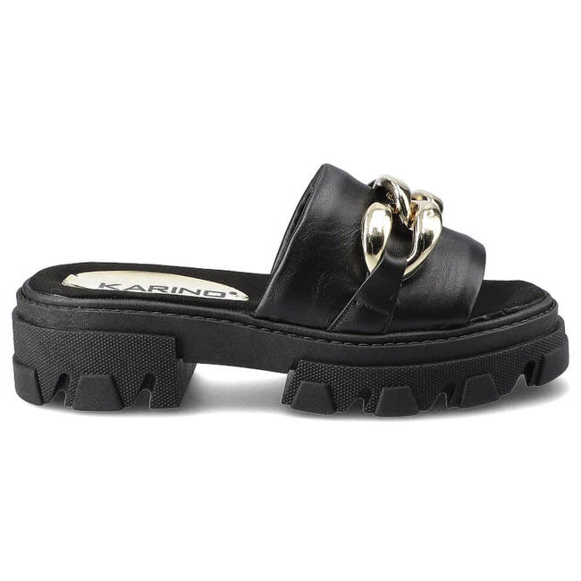 Šľapky Karino - 3957/076-P Czarny