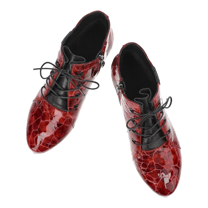 Členkové Topánky Armodo - 7122A Czerwony/Czarny