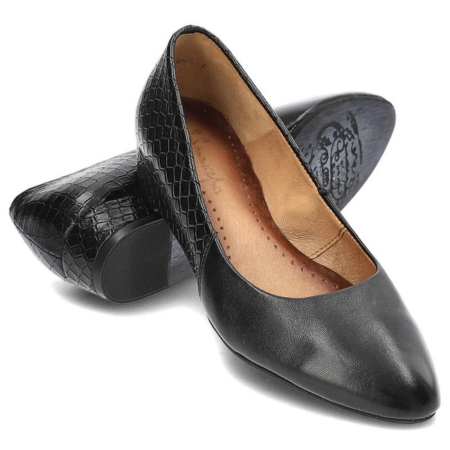 Lodičky Maciejka - 01995-15/00-1 Czarny/Gad