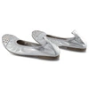 Baleríny Damiss - DS-494 Srebro Przecierane
