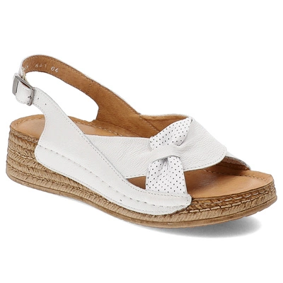 Sandále Pollonus - 5-1641-006 Biały Verona