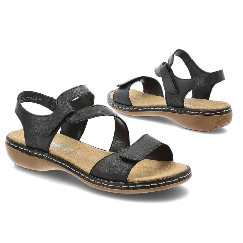 Sandále RIEKER - 659C7-00 Black