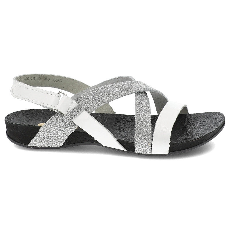 Sandále Armodo - 40032 Bf.Biały+Bf.Srebro