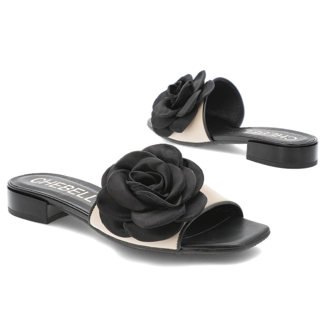 Šľapky CHEBELLO - 4673_-308-002-PSK-S378 Beż/Czarny