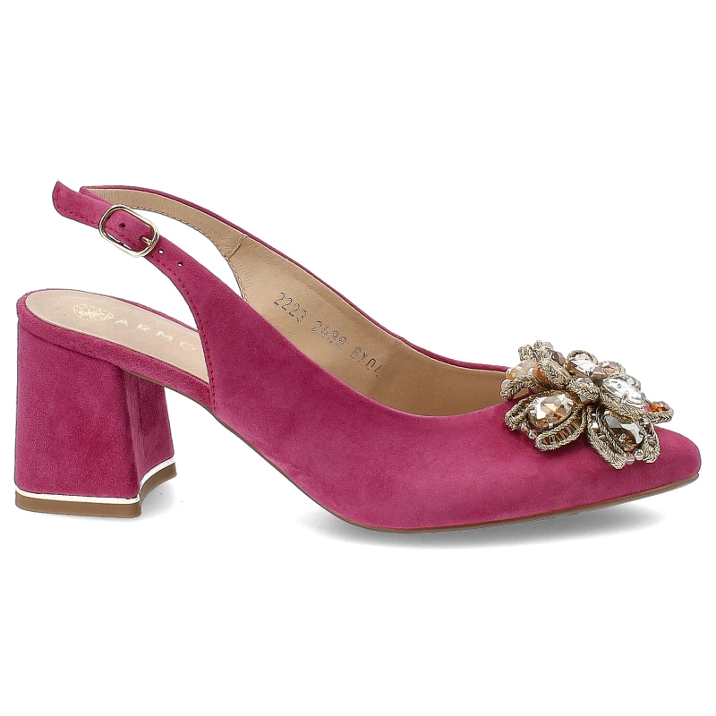 Sandále Armodo - 2498 Fuksja Welur