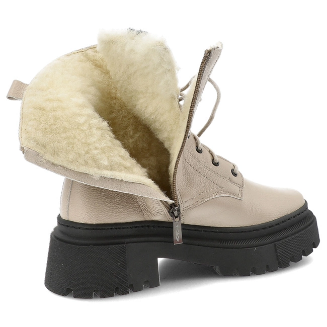 Členkové Topánky Wasak - 0739 Ecru Groszek