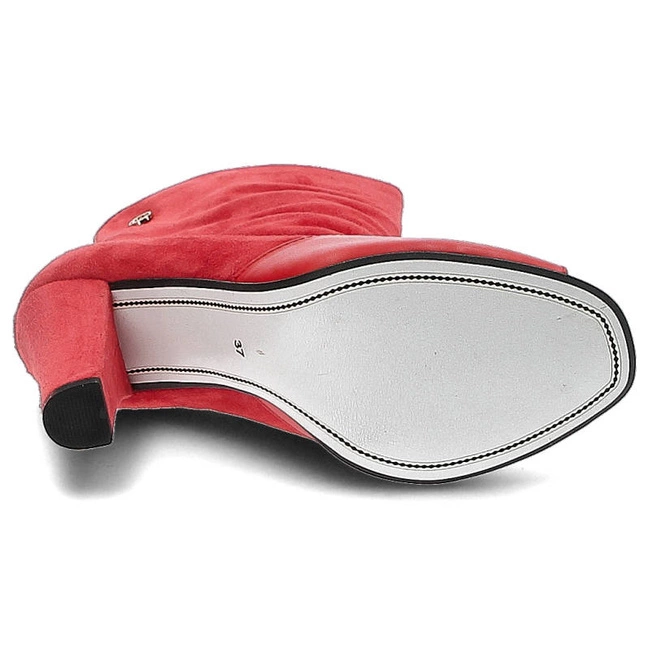 Členkové Topánky Carinii - B3356_-F37-B98-000-955 Suede 0336/Oassi Rosso