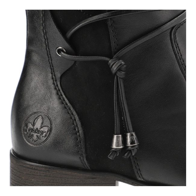 Čižmy Rieker - Z9564-00 Czarny