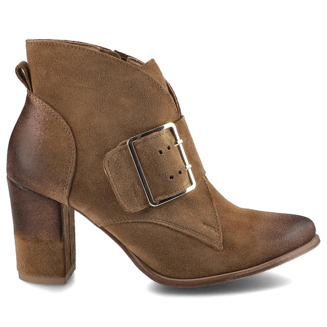 Členkové Topánky Exquisite - 1265 Koniak Welur