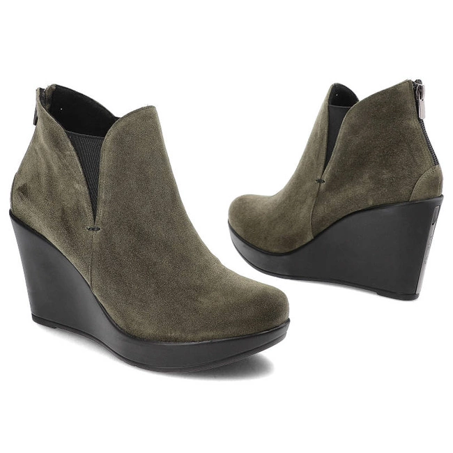 Členkové Topánky Karino - 0977/066-F Zielony/Welur