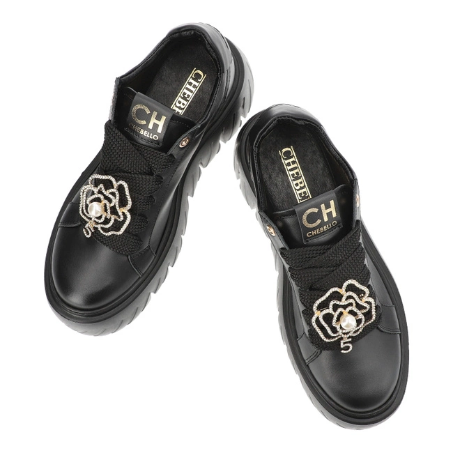 Tenisky Chebello - 4530_-002-000-PSK-S354 Czarny