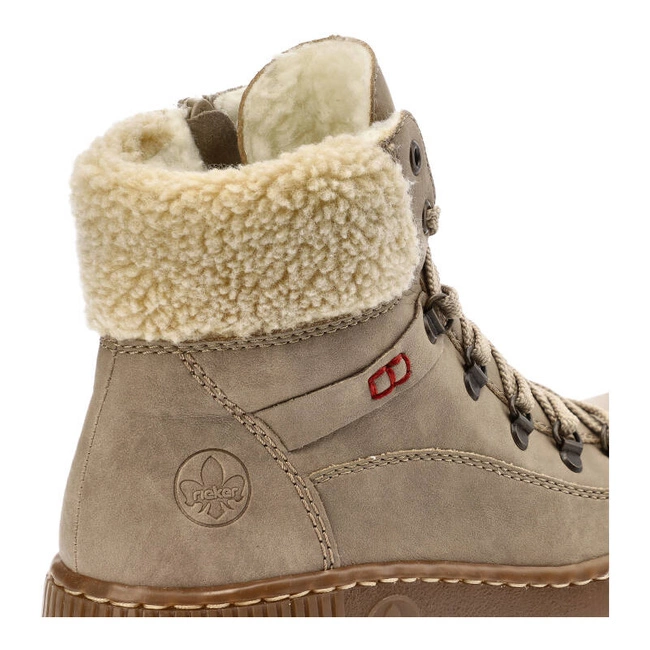 Šnúrovacie Členkové Topánky Rieker - Z6638-64 Beige