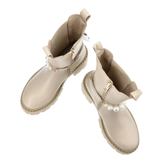 Členkové Topánky Chebello - 4254_-481-000-MIC-S303 Beżowy Jasny