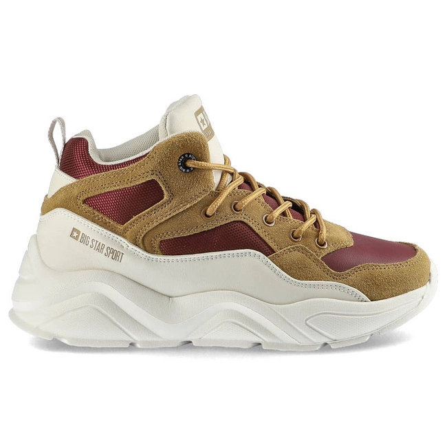 Tenisky Big Star - GG274646 Beż Burgund
