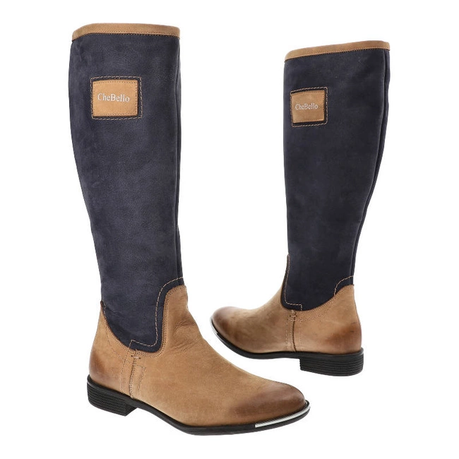 Čižmy Chebello - 2108_-018-008-MIS-SO5 Brąz/Granat