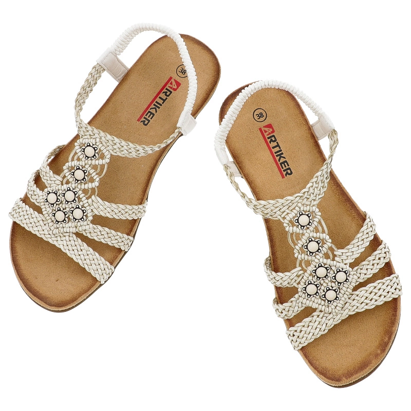 Sandále ARTIKER - 56C1323 Biały