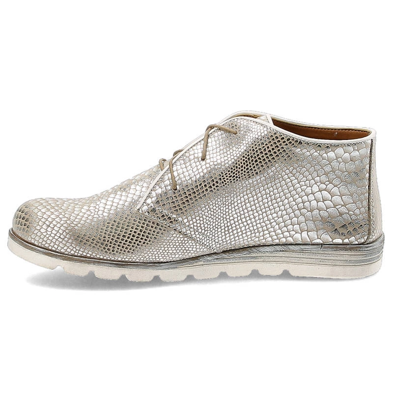 Šnúrovacie Členkové Topánky La’viano - 1155 Silver Python