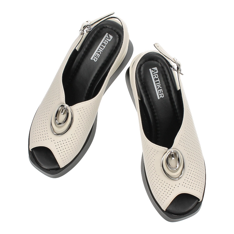 Sandále Artiker - 54C1353 Kremowy