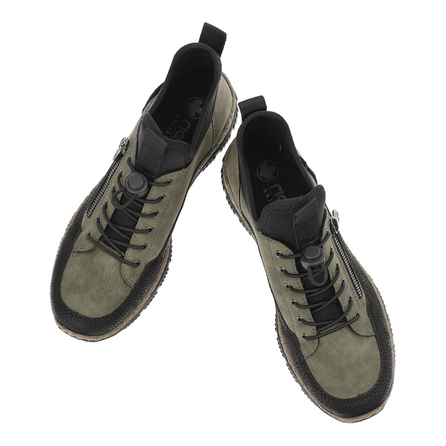 Členkové Topánky Rieker - N32G3-54 Green Combination