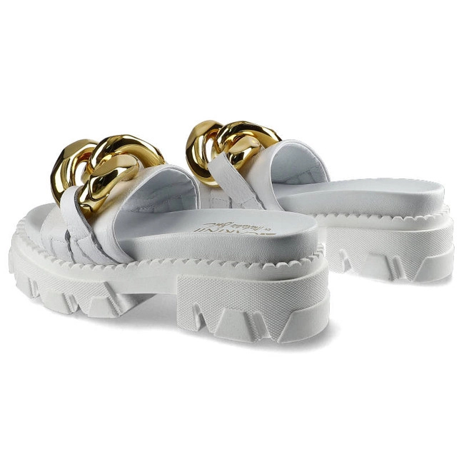 Šľapky Carinii - B7223_-I81-000-000-E49 Biały