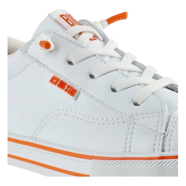 Plátenky Big Star - HH374036 Biały/Pomarańczowy