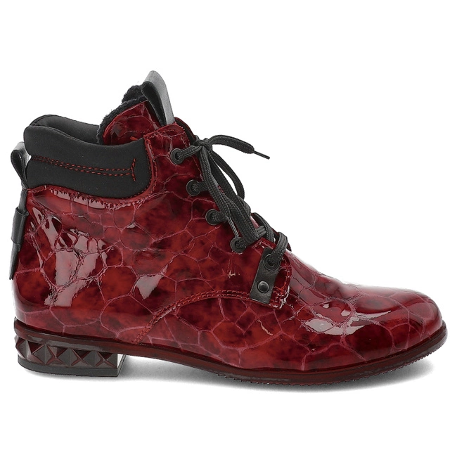 Šnúrovacie Členkové Topánky Armodo - 7003A Rot/Schwarz