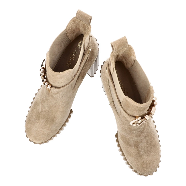 Členkové Topánky Carinii - B9785_-R30-000-000-F10 Beż