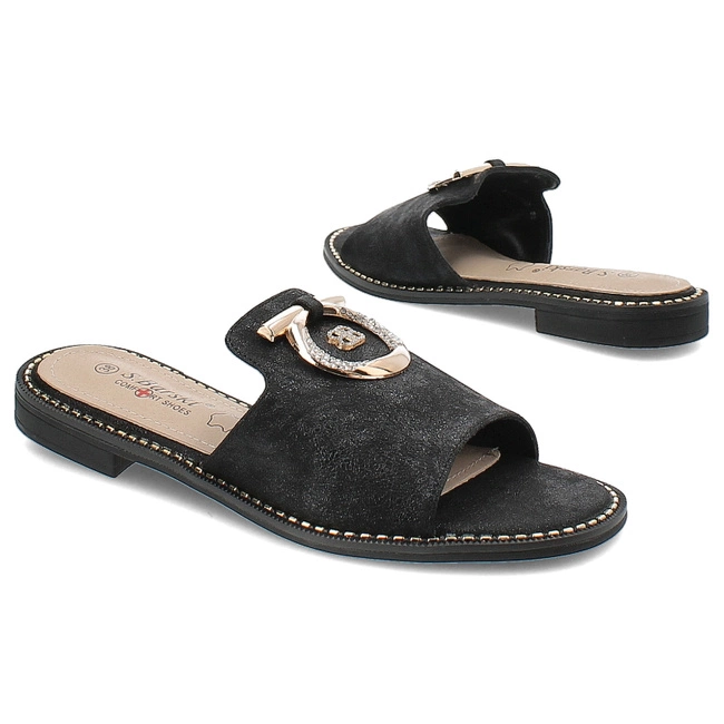 Šľapky S.Barski - KV27-032 Black
