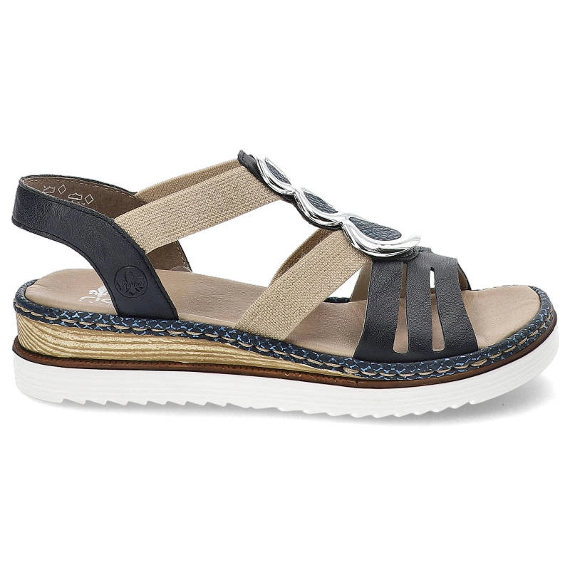 Sandále Rieker - 679L4-16 Blue