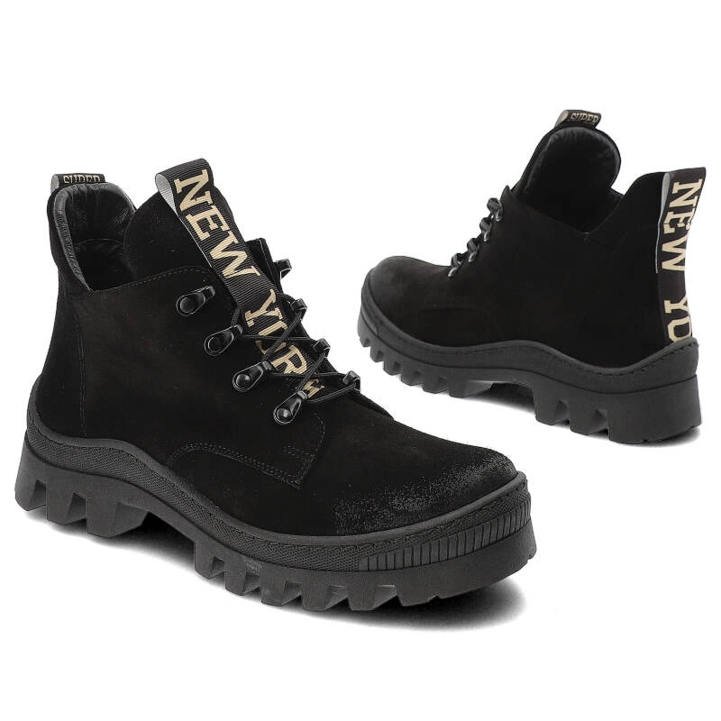 Členkové Topánky Damiss - DS-735 Czarny Welur