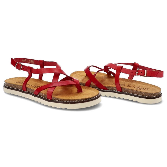 Sandále Yokono - Palma-138 Vaquetilla Rojo
