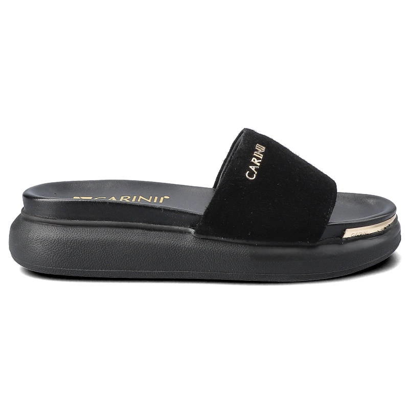 Šľapky Carinii - B7235_-063-000-000-E48 Czarny