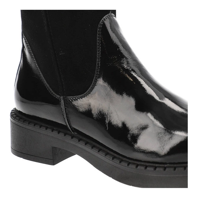 Členkové Topánky Pollonus - 5-1430-001 Czarny Naplak + Welur