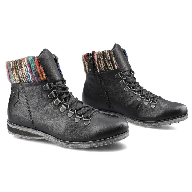 Šnúrovacie Členkové Topánky Maciejka - 03276-01/00-3 Czarny