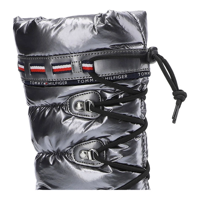 Snehule Tommy Hilfiger - T3A6-32035-1240918 Dark Silver 918