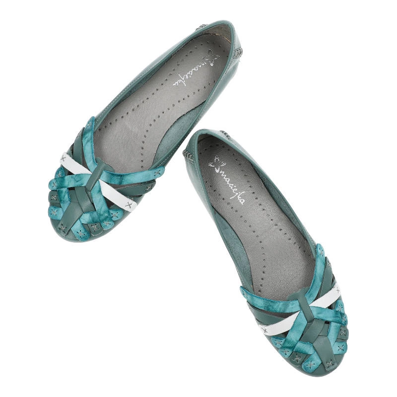 Baleríny Maciejka - 01358-36/00-0 Turkusowy