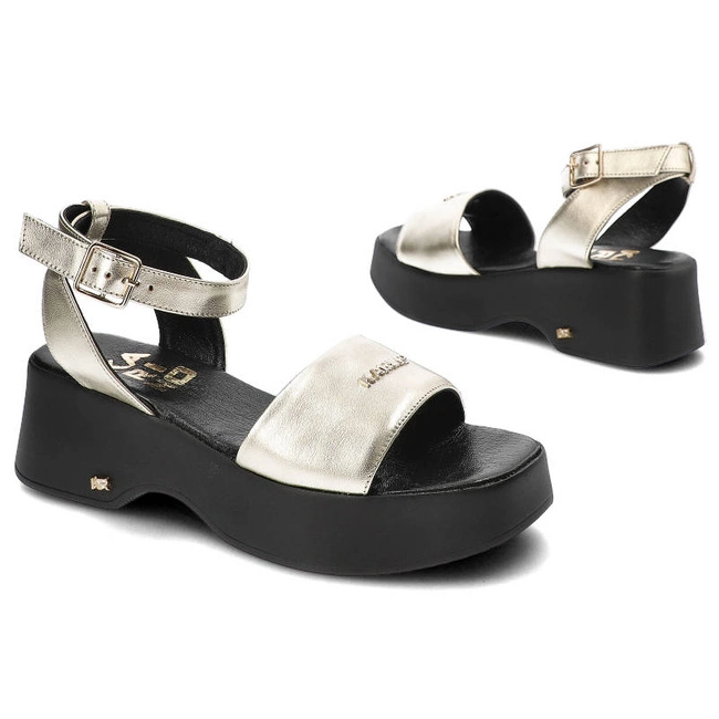 Sandále Karino - 4575/074-P Złoty/Lico